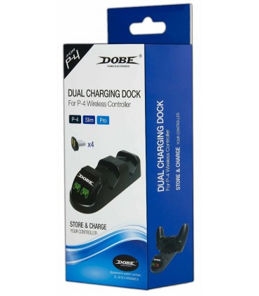 Ładowarka Stacja dokująca 2 Pady PS4 + 4 Adaptery
