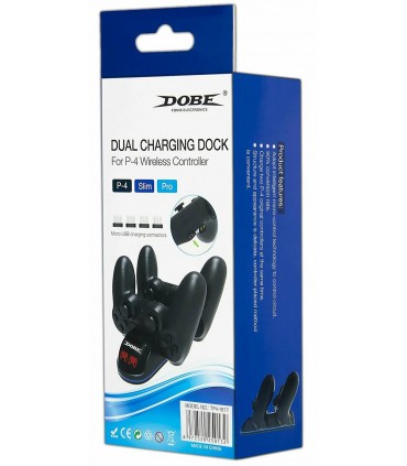 Ładowarka Stacja dokująca 2 Pady PS4 + 4 Adaptery