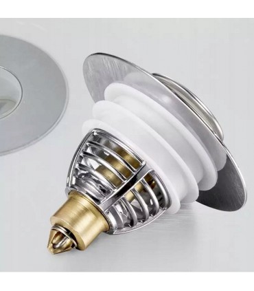 Stalowy Korek do umywalki prysznica klik-klak 62mm