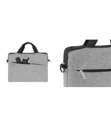 Torba na Laptop 14 na ramię Pokrowiec Teczka szara