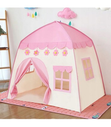 Namiot dla dzieci DOMEK do domu ogrodu Lampki LED