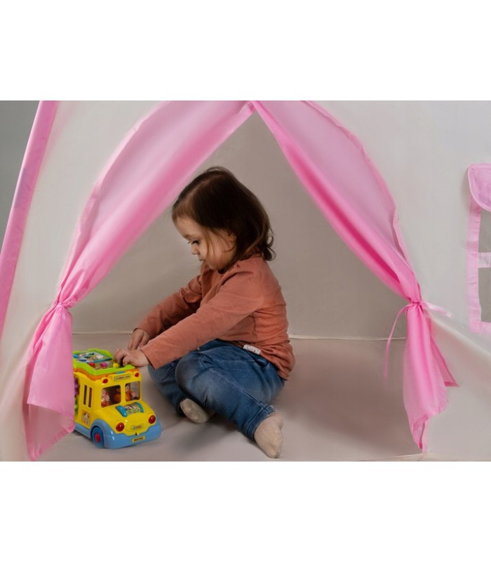 Namiot dla dzieci DOMEK do domu ogrodu Lampki LED