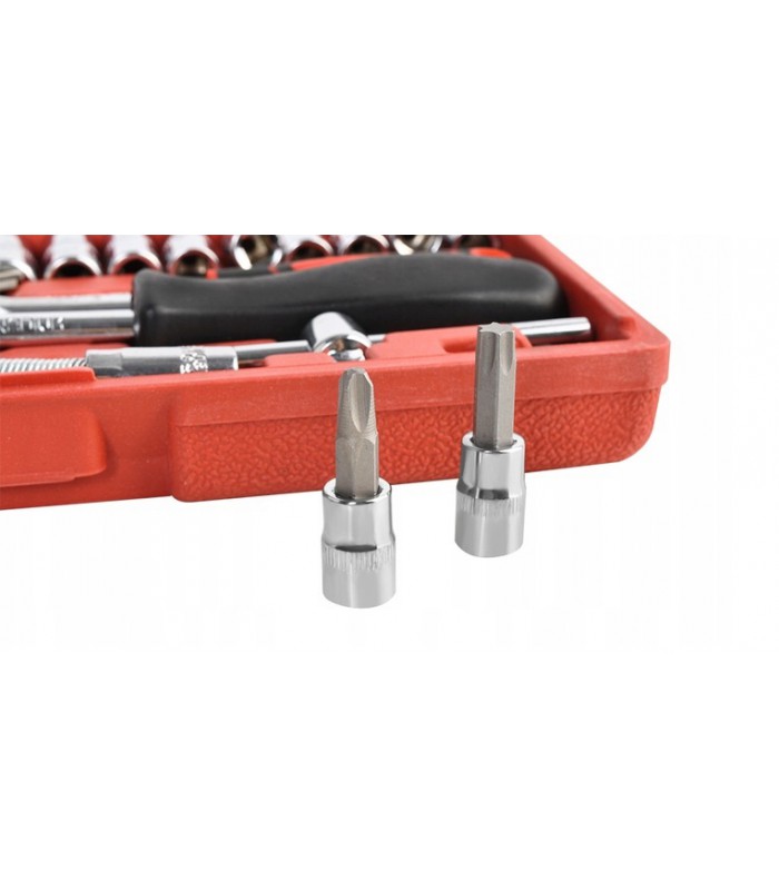 Zestaw Kluczy Nasadowe Bity Imbusy Torx 46 el.