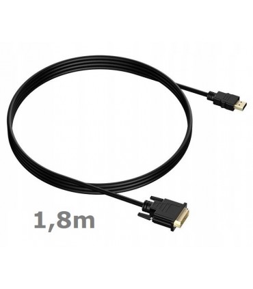 Kabel Hdmi Dvi DVI-D DVI 24+1 Pin do HDMI 1,8m