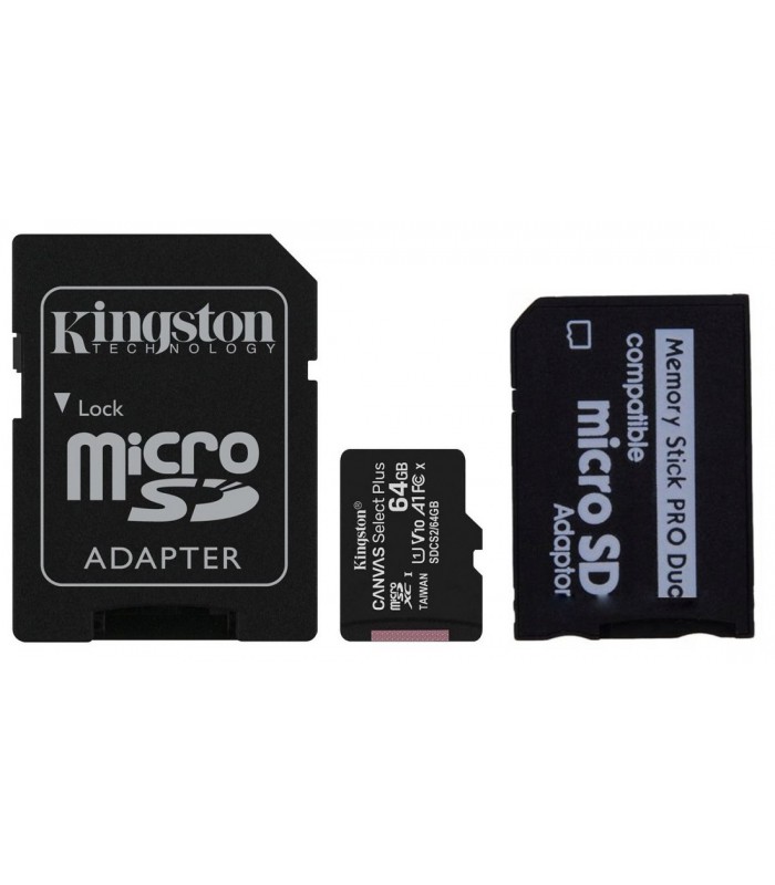 Karta 64GB Kingston + adapter MS PRO DUO do PSP