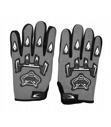 Rękawice Motor Cross Quad Skuter Letnie Szare