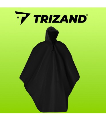 Peleryna Płaszcz przeciwdeszczowy Ponczo Czarne