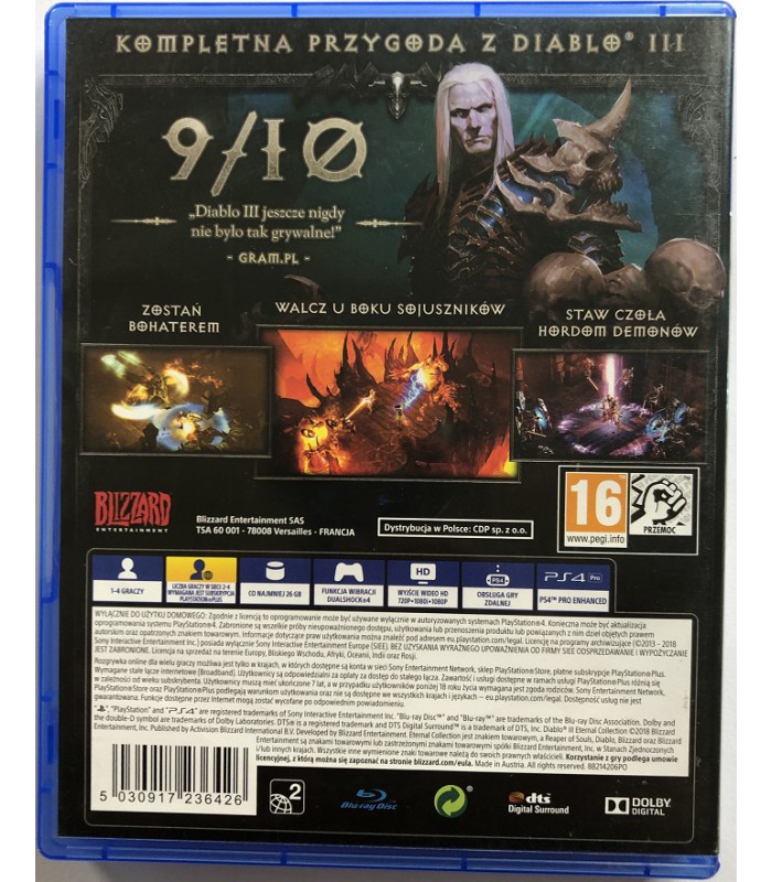 Diablo III Eternal Collection PS4 PL