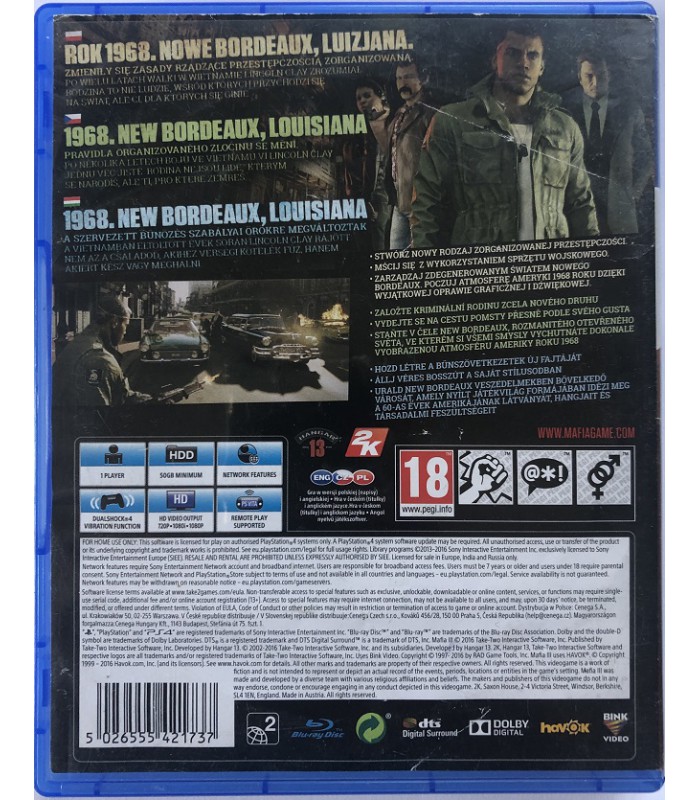 MAFIA III 3 PS4 PL