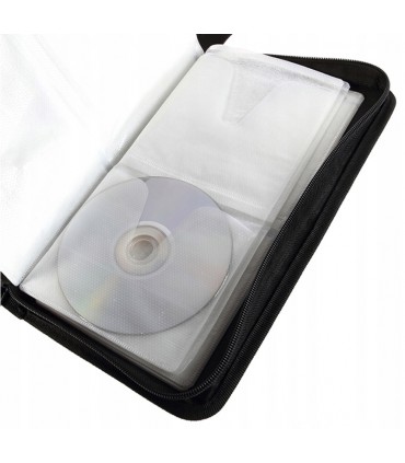 Etui pokrowiec na 80 płyt CD DVD Blu-Ray Gry Brąz
