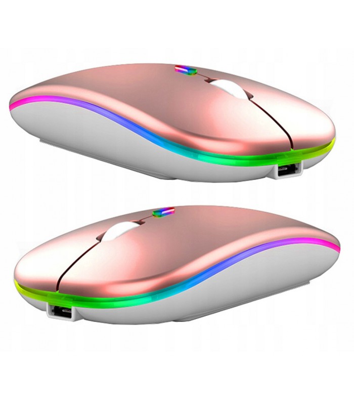 Bezprzewodowa Mysz bez baterii Piękna Rose Gold
