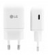Oryginalna Ładowarka sieciowa LG 3A Typ C biała