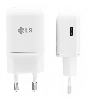 Oryginalna Ładowarka sieciowa LG 3A Typ C biała