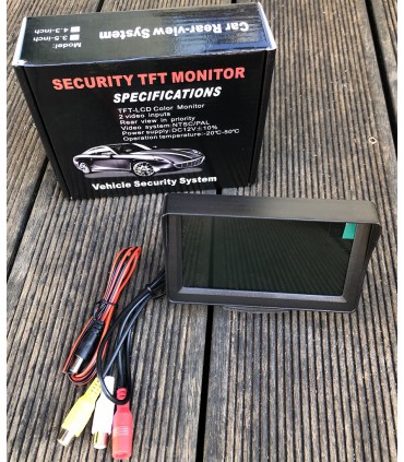 Monitor LCD 4,3 do kamer cofania parkowanie