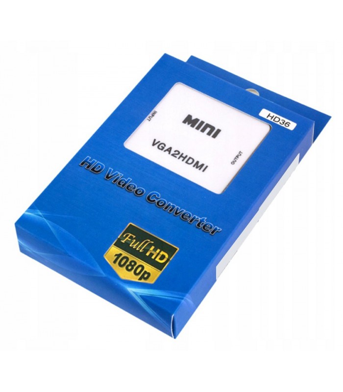 Konwerter obrazu z VGA do HDMI Audio FULL HD