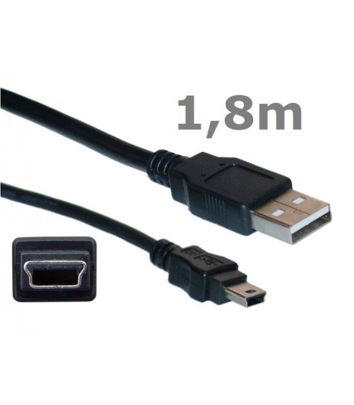 Kabel MiniUSB mini USB Pad PS3 1,8m Lanberg