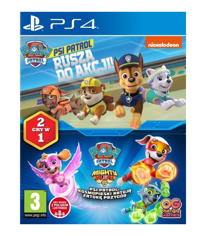 2 Gry Psi Patrol + Kosmopieski PS4 PL Dubbing
