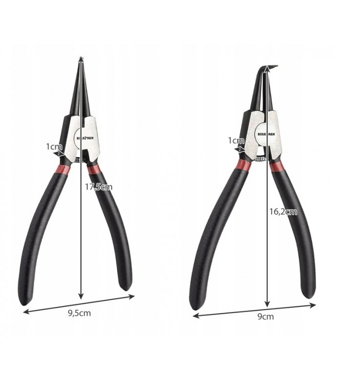 Zestaw 4 Szczypiec do Pierścieni Segera Zacisków Szczypce 4 szt.