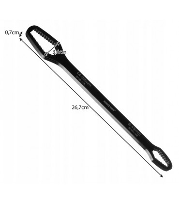 Klucz oczkowy uniwersalny płaski Torx 8-22mm