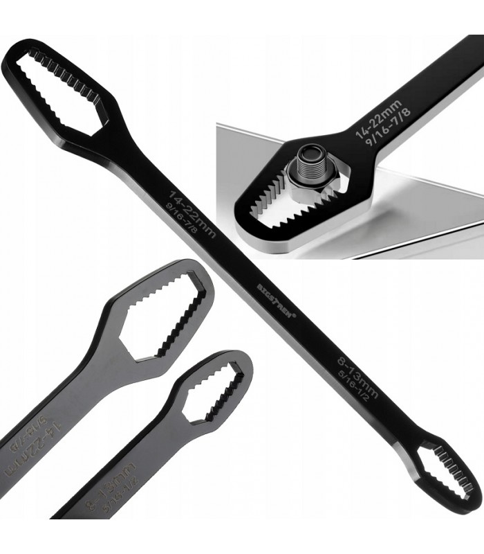 Klucz oczkowy uniwersalny płaski Torx 8-22mm