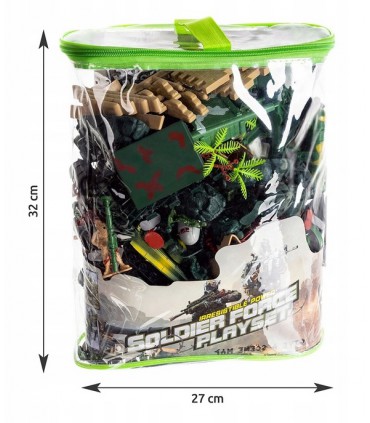 Baza Wojskowa Armia Żołnierzyki Duży Zestaw 300el.