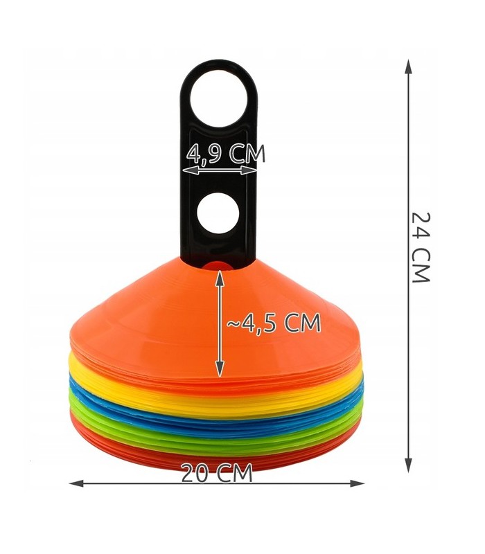 Pachołki treningowe elastyczne  50szt.