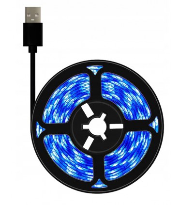 Taśma LED USB 5V podświetlenie mebli TV 1m Blue