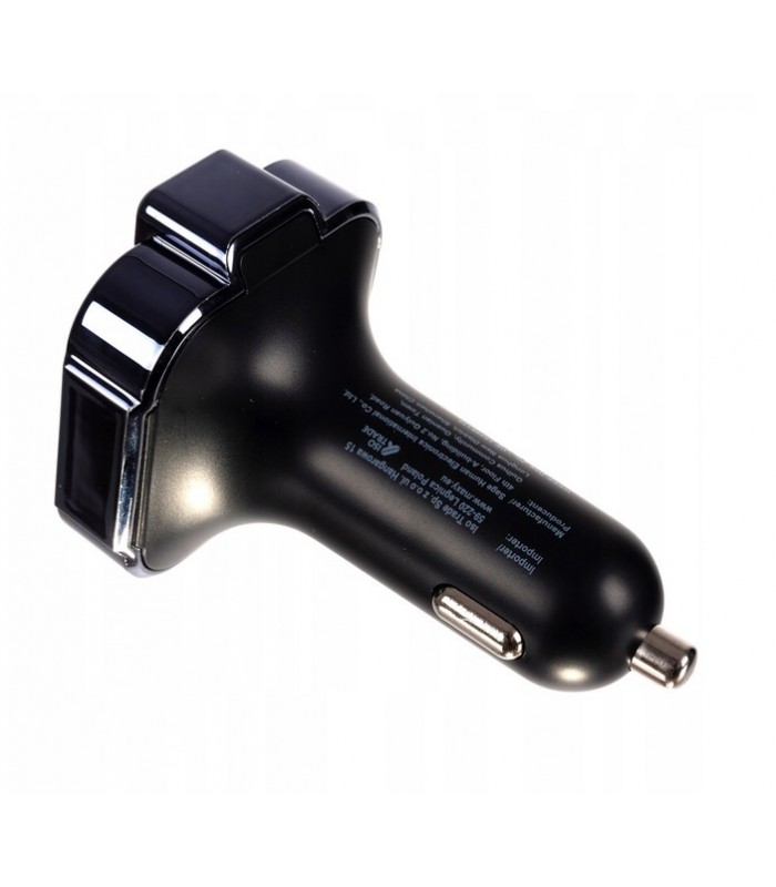 Transmiter Bluetooth FM Ładowarka 2x USB + Typ-C