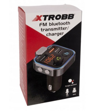 Transmiter Bluetooth FM Ładowarka 2x USB + Typ-C