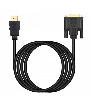 Kabel HDMI DVI Full HD Gold DVI-HDMI 2m