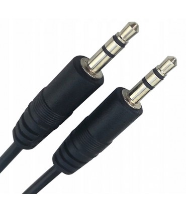Kabel mini jack 3,5mm audio stereo 1m czarny
