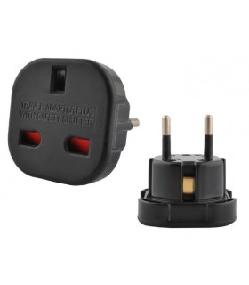 Adapter sieciowy 230V UK na EU Gniazdo Anglia - Wtyczka Europa