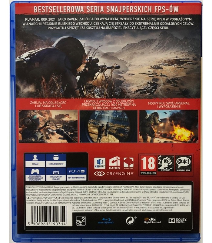 Sniper Ghost Warrior Contracts 2 PS4 PL