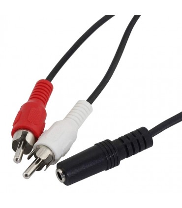 Kabel przejściówka wejście Jack 3,5 na 2 RCA męskie