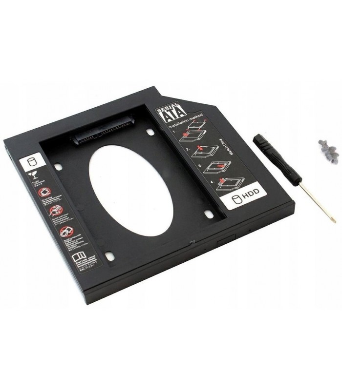 Kieszeń 12,7mm na dysk SSD HDD 2,5 SATA