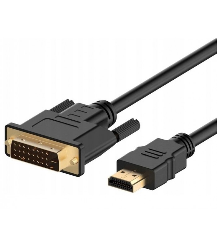 Kabel HDMI-DVI 5m GOLD DVI Full HD