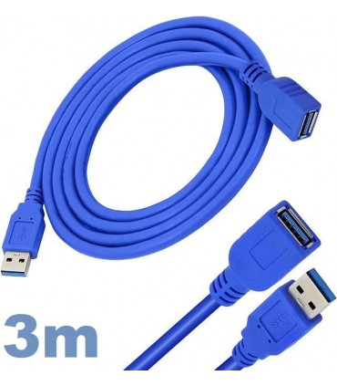 Przedłużacz Kabel AM-AF USB 3.0 szybki 3m