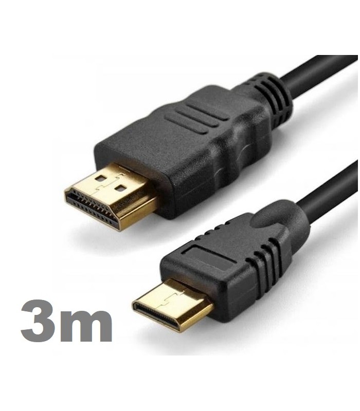 KABEL HDMI mini HDMI HD v1.4b Gold 3m