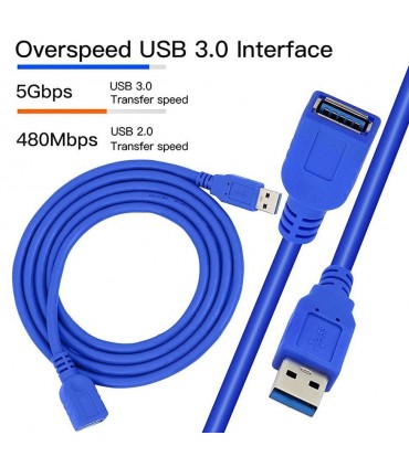 Przedłużacz Kabel AM-AF USB 3.0 szybki 3m