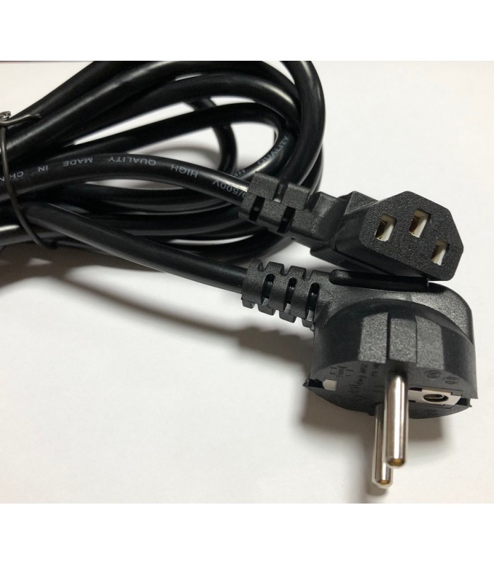 Kabel zasilający PC Monitor Przewód 3m Kątowy