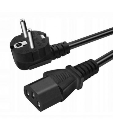 Kabel zasilający ATX 3 Pin PC Konsola TV UPS 1,5m * Solidny przewód