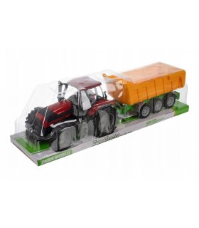 Duży Traktor z Przyczepą Ciągnik Farma Super Zabaw