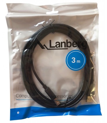 Kabel do drukarki skanera USB 2.0 AM-BM 3m Lanberg Ferry