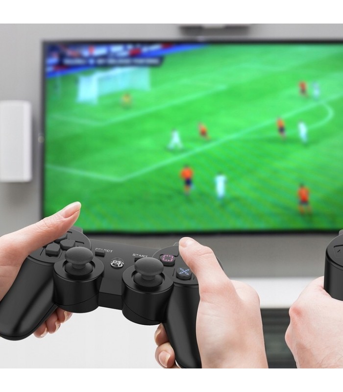 Pad PS3 PC bluetooth Kontroler bezprzewodowy Czarny