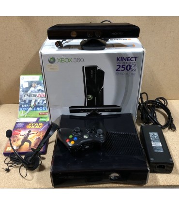 Piękna Konsola Xbox 360 Slim 250GB + Kinect + 2Gry