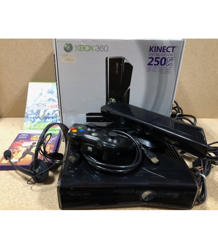 Piękna Konsola Xbox 360 Slim 250GB + Kinect + 2Gry