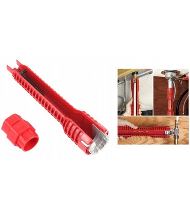 Klucz 2w1 do montażu kranu zlewów poziomnica * Nasadowy do instalacji