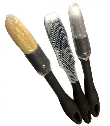 Pędzle do Detailingu zestaw 3szt. Pędzelki do czyszczenia precyzyjnego