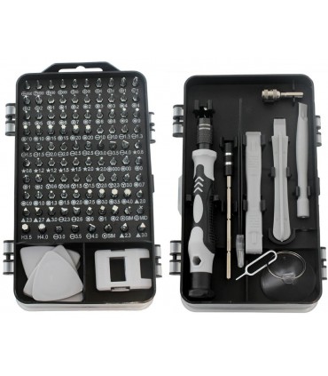 Zestaw narzędzi precyzyjnych śrubokręty Imbus Torx 110el kostki otwieraki