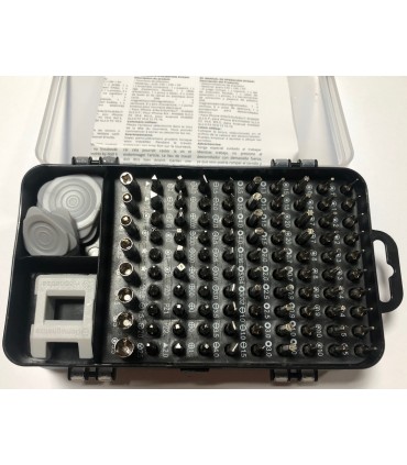 Zestaw narzędzi precyzyjnych śrubokręty Imbus Torx 110el kostki otwieraki